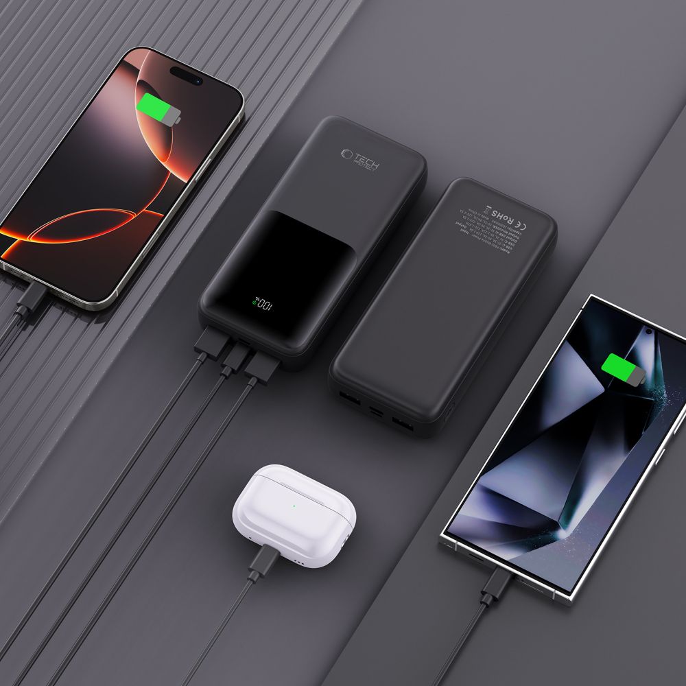 Tech Protect Pb02 Powerbank 20000 Mah 22,5 W Sort