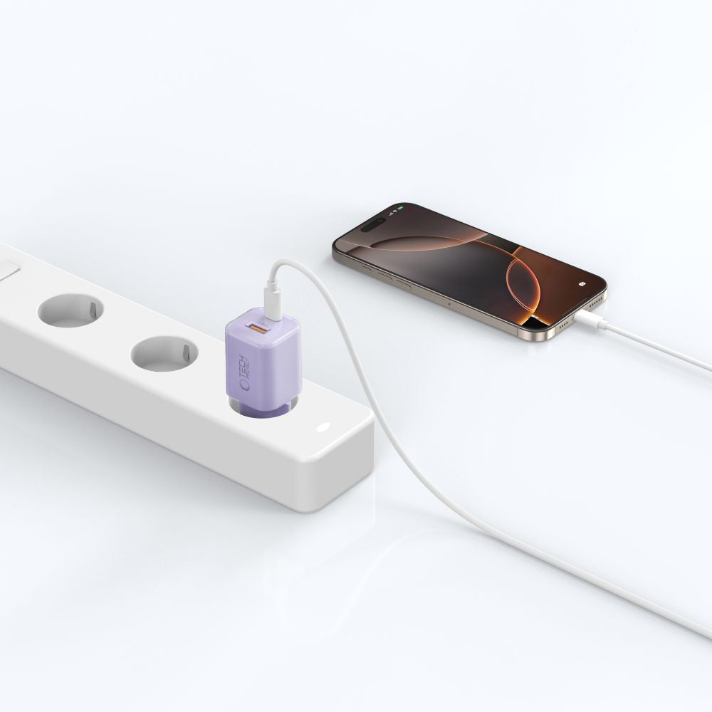 Tech Protect Ncm33 2 Port Netværksopladder Pd 33 W / Qc3.0 Babylilla