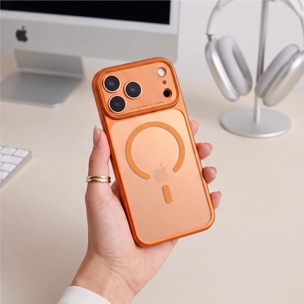 Tech Protect Magprime Magsafe Cc Iphone 17 Pro / 18 Pro Mat Cosmic Orange
