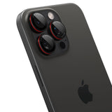 Kamera Beskyttelse Spigen Optik Pro L Series Glas.Tr ”Ez Fit” Kamera Beskyttelse 2 Pack Iphone 14 Pro / Max / 15 Pro / Max / 16 Pro / 16 Max / 17 Pro / 17 Max Sort/Rød