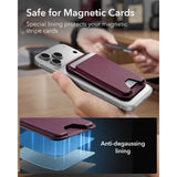 Esr Classic Rfid Magnetisk Tegnebagstand Magsafe Dyb Burgundy