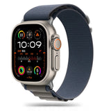 Tech Protect Nylon Pro Apple Watch 8 / 9 / 10 / 11 / Se / Ultra (44 / 45 / 46 / 49 Mm) Marineblå / Grå
