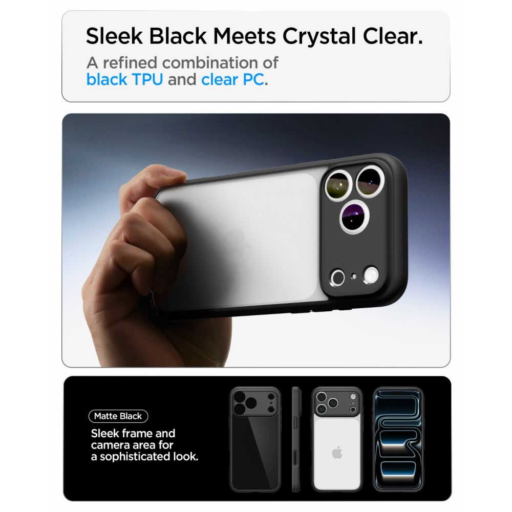 Spigen Ultra Hybrid Iphone 17 Pro / 18 Pro Matsort