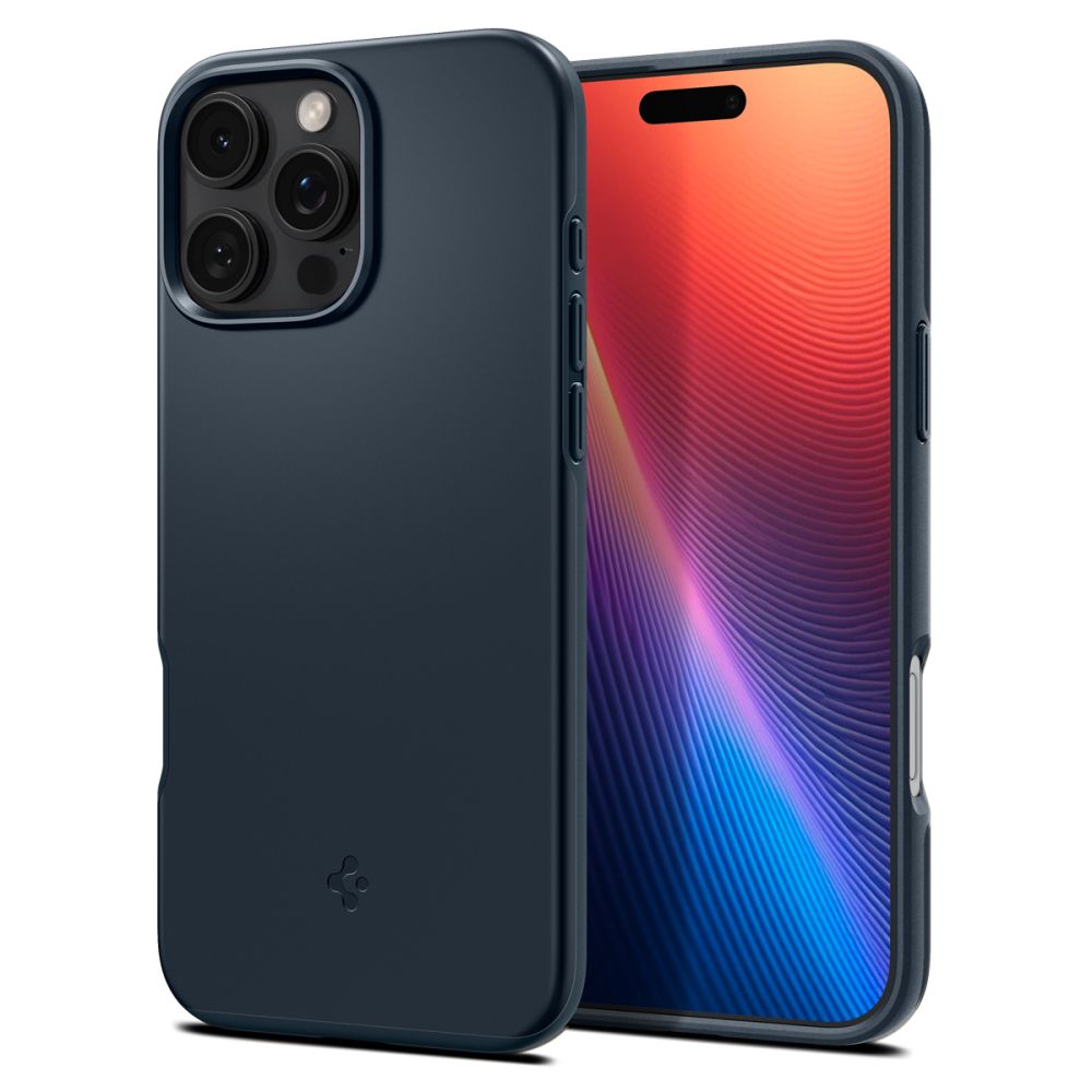 Spigen Thin Fit Mag Safe Til Iphone 16 Pro Metal Slate