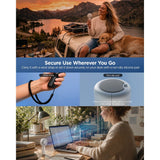 Spigen A905 Mini Bærbar Håndholdt Ventilator Sort