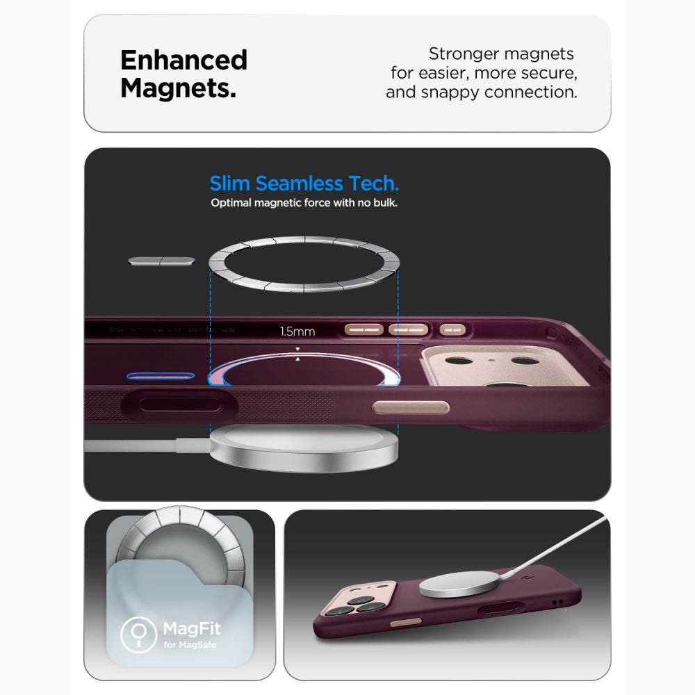 Spigen Nano Pop Magsafe Iphone 17 Pro Max / 18 Pro Max Burgundy Bean