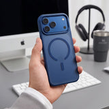Tech Protect Magmat Magsafe Cc Iphone 17 Pro Max / 18 Pro Max Mat Dyb Blå