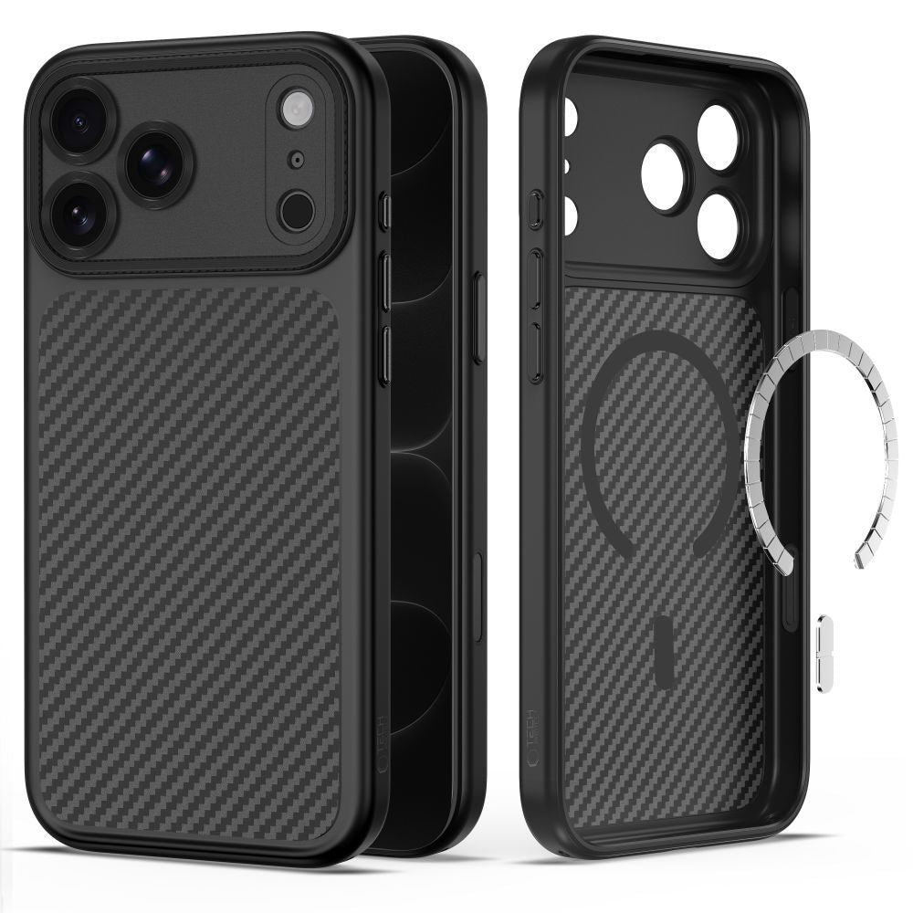 Tech Protect Magcam Magsafe Iphone 17 Pro / 18 Pro Kulstofsort
