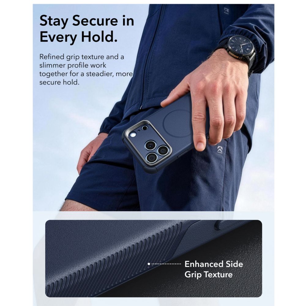 Esr Cyber Tough Støtte Magsafe Iphone 17 Pro Max / 18 Pro Max Blå