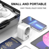 Tech Protect Ta100 Rejseadapter Usa Til Eu Hvid