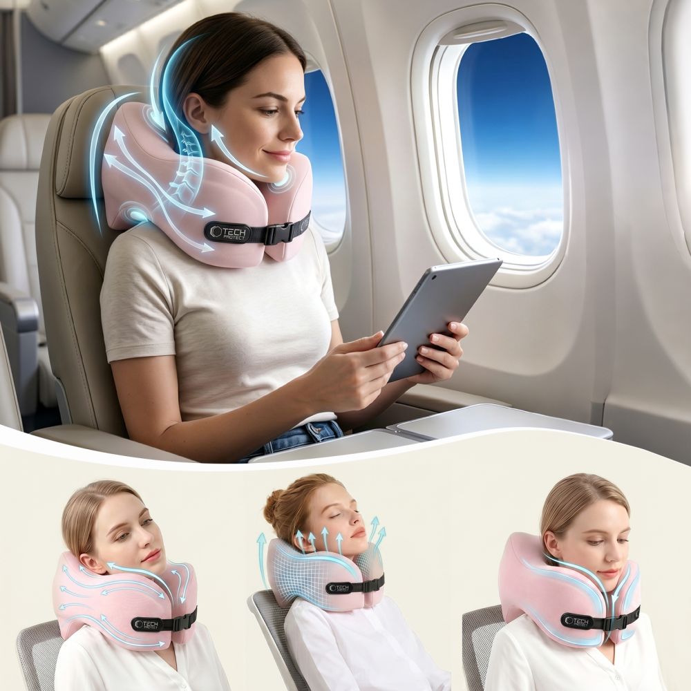 Tech Protect Comfortrest Rejsehalspude Pink