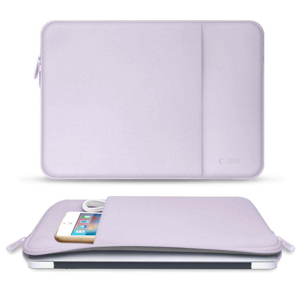 Tech Protect Neopren Bærbar Taske 15 16 Lila