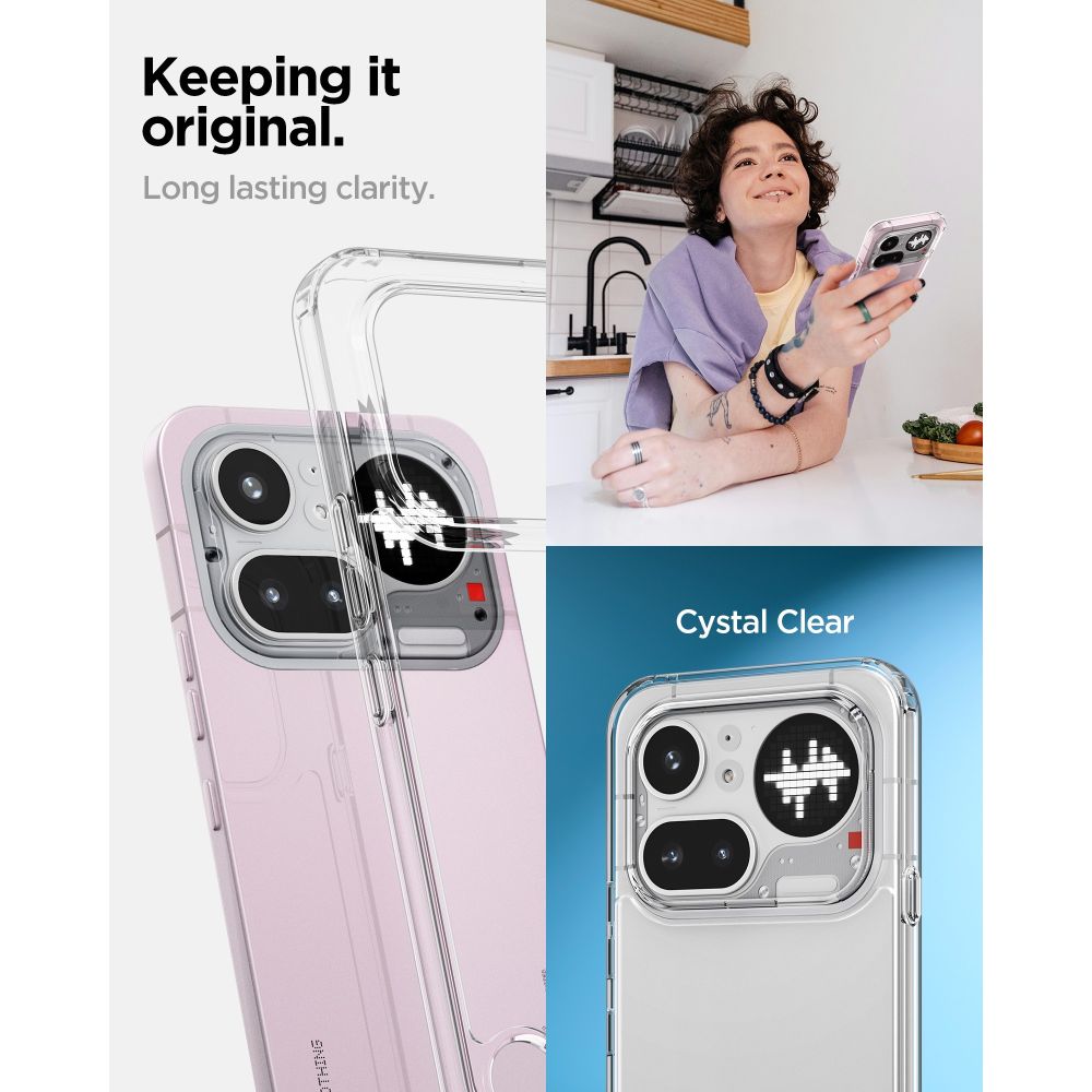 Spigen Ultra Hybrid Nothing Phone 4 A Pro Krystalklar
