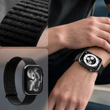 Spigen Wbf01 Remmen Til Apple Watch 8 / 9 / 10 / 11 / 12 / Se / Ultra (44 / 45 / 46 / 49 Mm) Sort