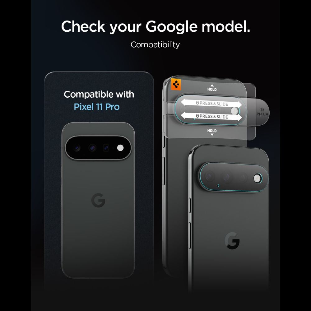 Kamera Beskyttelse Spigen Optik Pro Glas.Tr Ez Fit Camera Protector 2 Pack Google Pixel 11 Pro Clear
