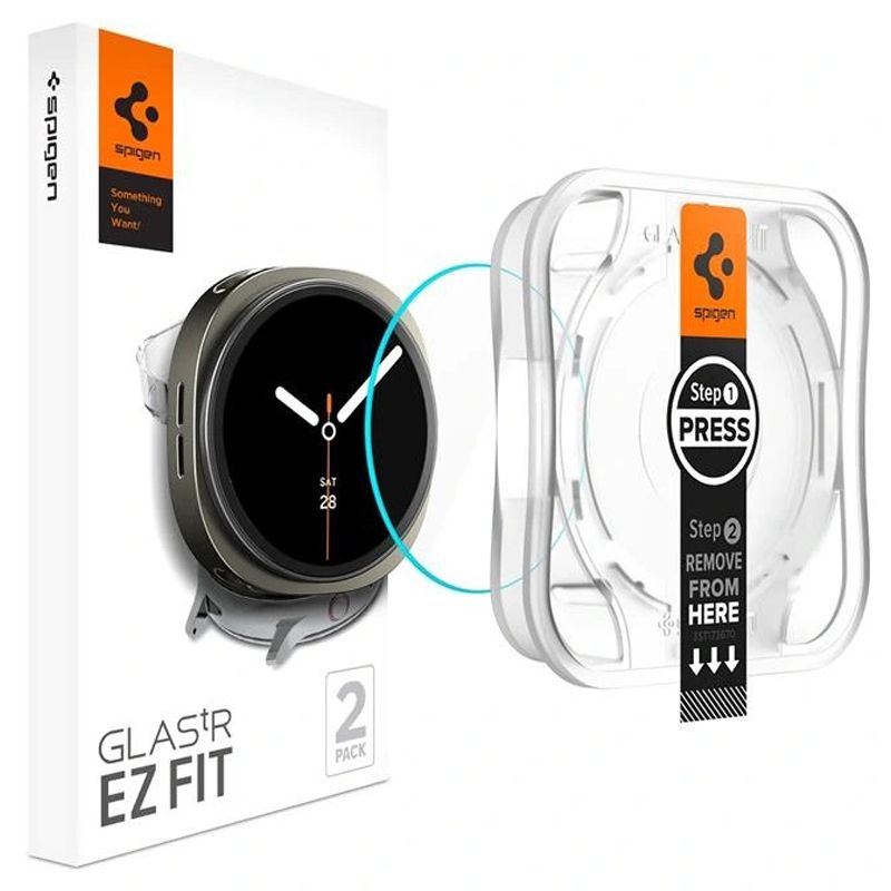 Hærdet Glas Spigen Glas.Tr Ez Fit Ac 2 Pak Galaxyur 8/9 (40 Mm) Klar