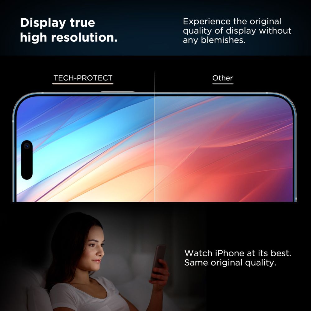 Hærdet Glas Tech Protect Quick Set+ 2 Pack Iphone 17 Sort