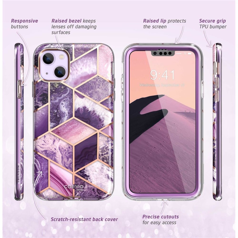 Supcase Cosmo Iphone 14 Plus / 15 Plus Marmorlilla