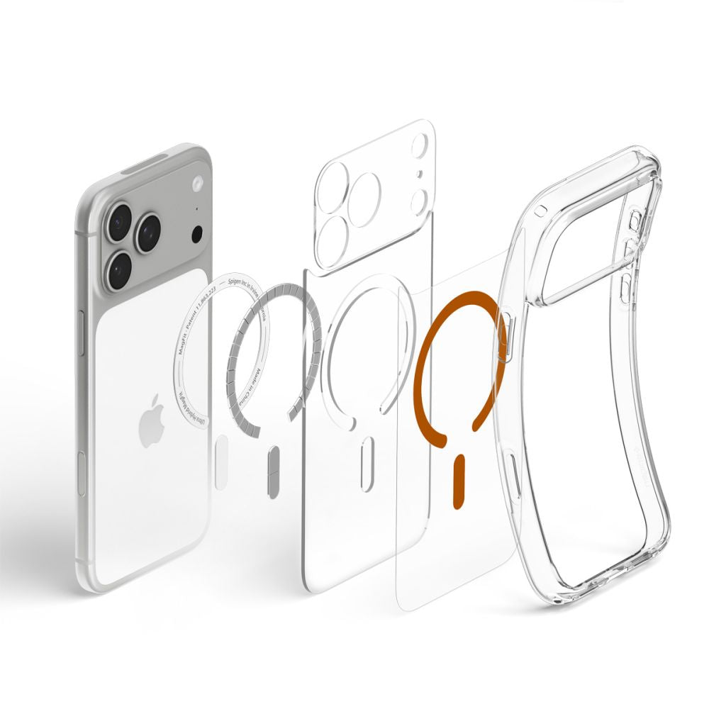 Spigen Ultra Hybrid Magsafe Iphone 17 Pro / 18 Pro Klar/Orange