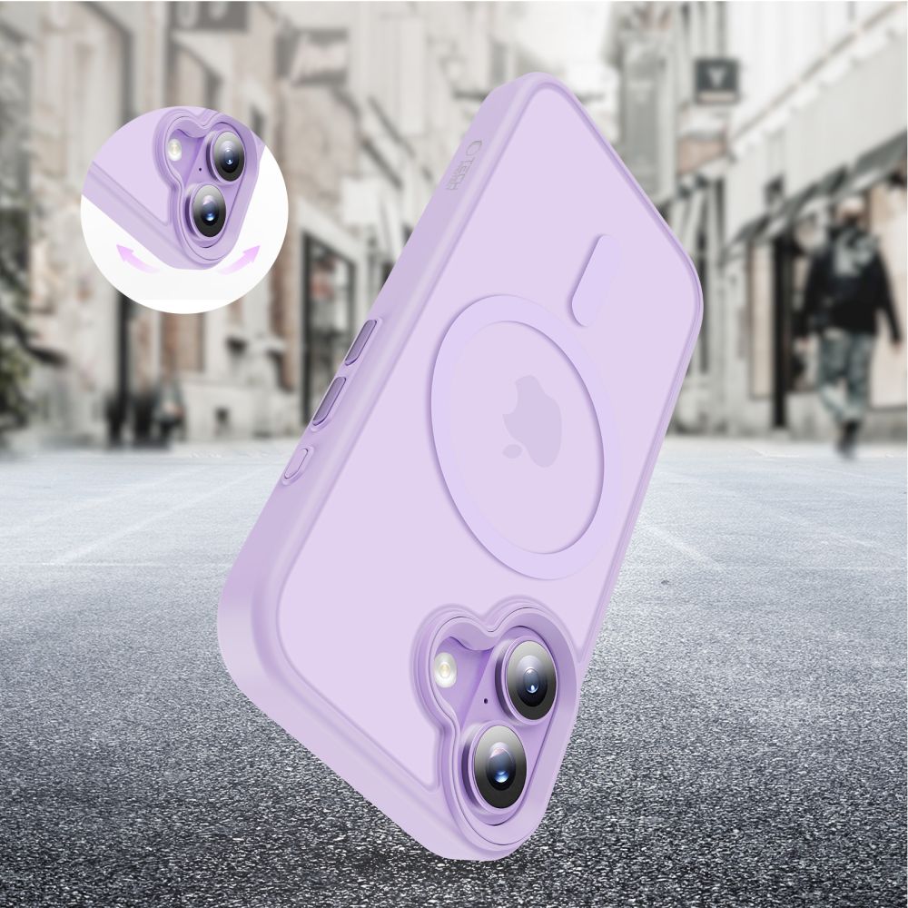 Tech Protect Magmat Magsafe Iphone 17 Mat Lavendel