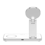 Tech Protect Qi15 W A47 3 I 1 Magnetisk Magsafe Trådløs Oplader Hvid