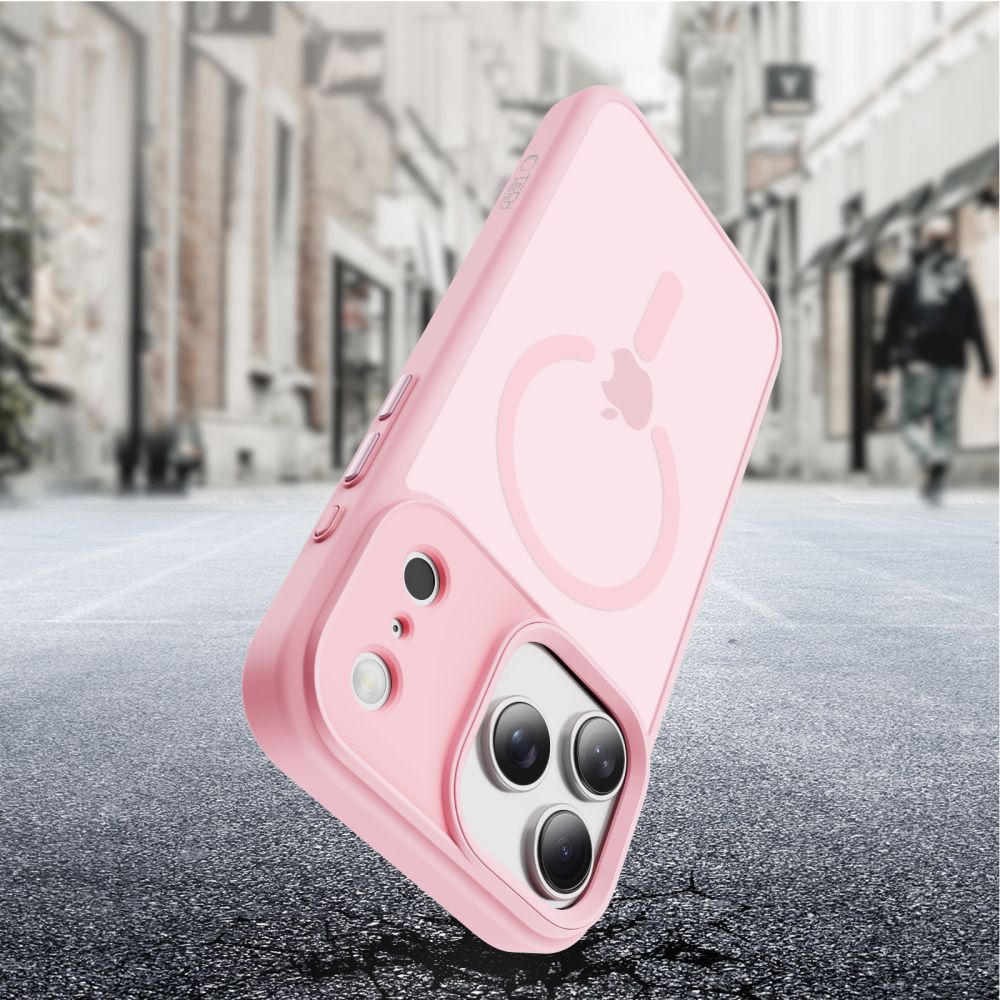 Tech Protect Magmat Magsafe Iphone 17 Pro Max Mat Pink