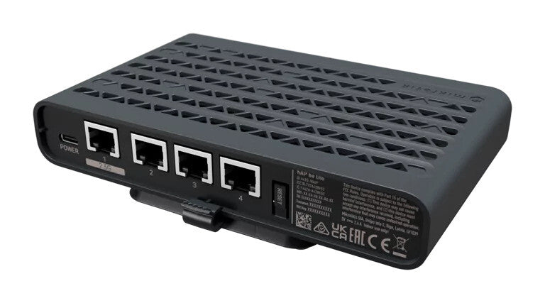 Mikrotik hAP be lite trådløs router Ethernet Dual-band (2,4 GHz / 5 GHz) Sort