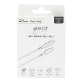 Gear Ladekabel USB-C til Lightning 2m Hvid MFI C94