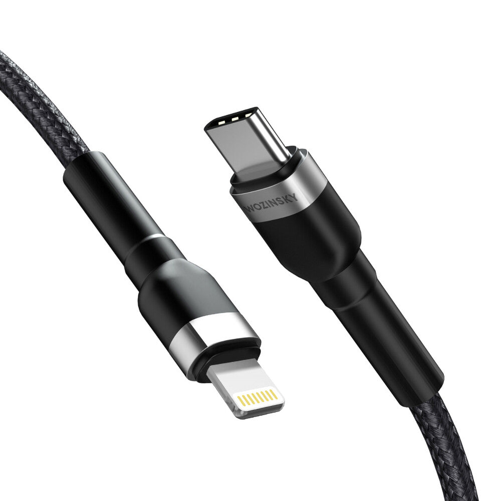 Wozinsky 5907769308765 Lightning kabel 2 m Sort