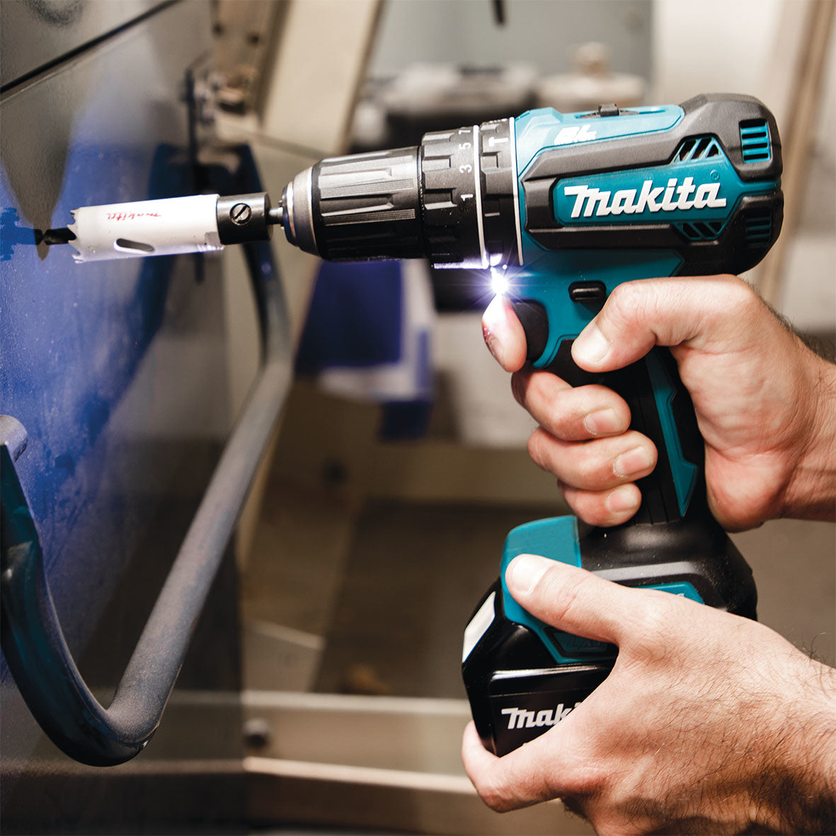 Makita DHP485Z Slagboremaskine 18V Batteri og lader ikke inkluderet