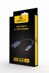 Cablexpert A-USB3C-HDMI-01 videokabel adapter 0,15 m USB Type-C Grå