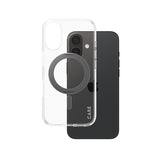 PanzerGlass CARE by ® Feature Case Transparent m. Sort Kickstand & MagSafe iPhone 16