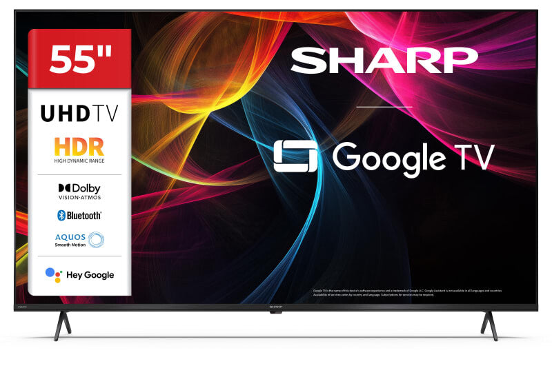 Sharp | 55HL4265E | 55 | Smart TV | Google TV | UHD | Black