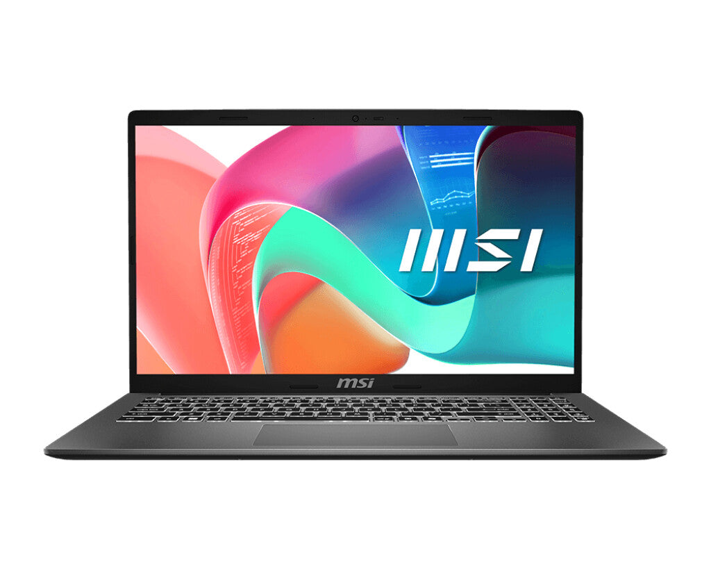 MSI Modern 15 F13MG-473NL Intel® Core™ i3 i3-1315U Laptop 39,6 cm (15.6") Fuld HD 16 GB DDR4-SDRAM 512 GB SSD Wi-Fi 6E (802.11ax) Windows 11 Home Grå
