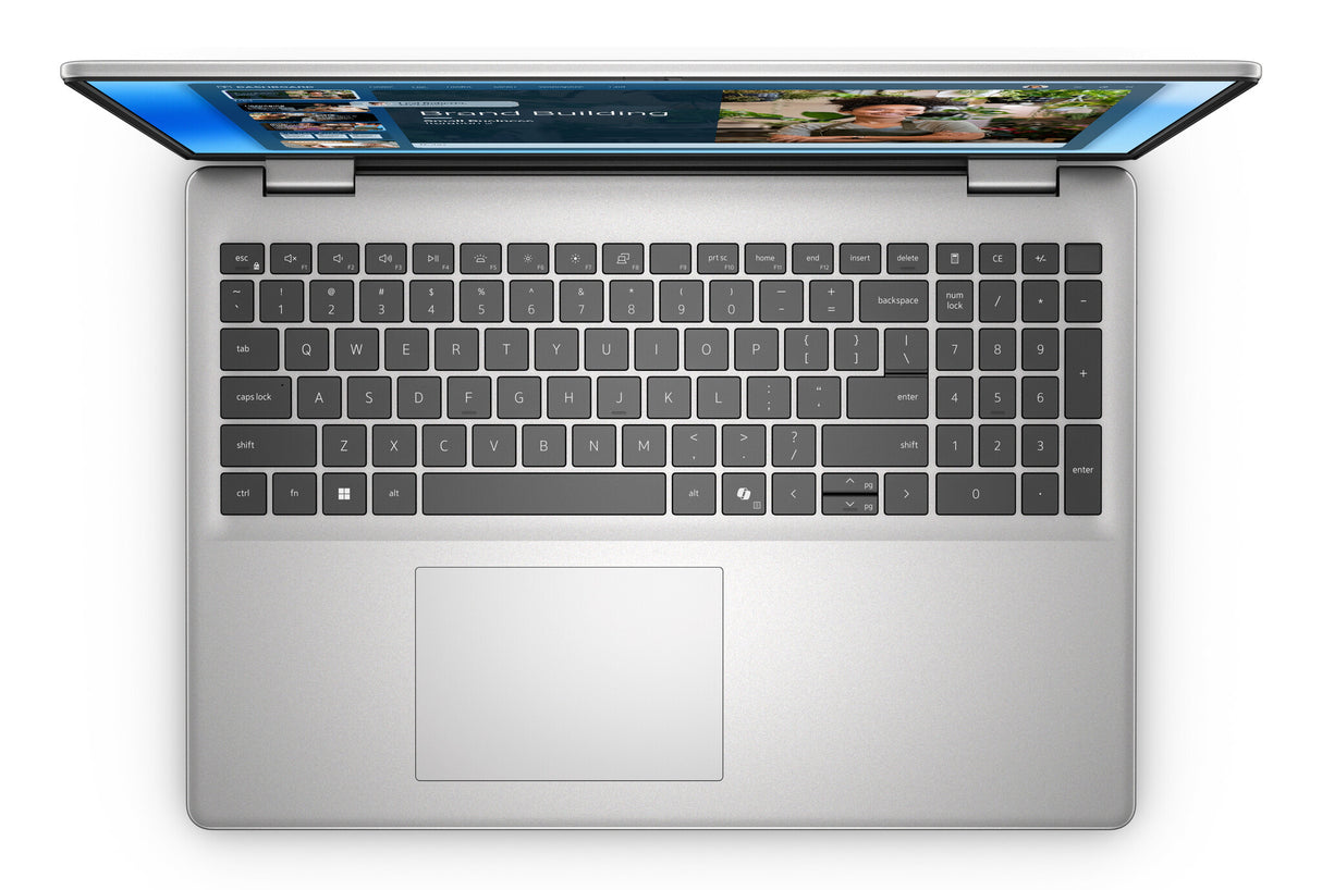 DELL DC16251 Intel Core 5 120U Laptop 40,6 cm (16") Full HD+ 16 GB DDR5-SDRAM 512 GB SSD Wi-Fi 6E (802.11ax) Windows 11 Home Platin, Sølv