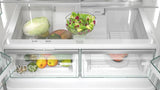 Siemens iQ500 KF96DAXEA side-by-side køle-fryseskab Fritstående 574 L Sort, Rustfrit stål