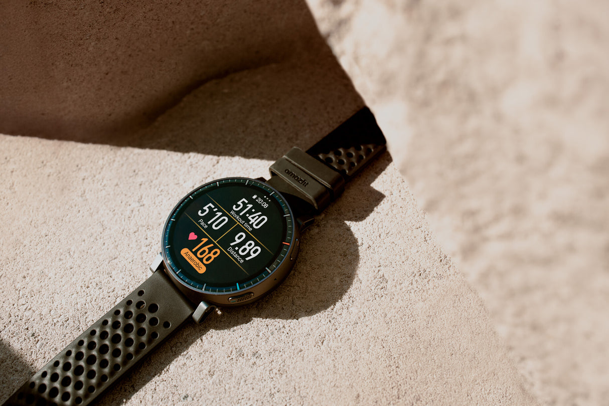 Amazfit Active Max 3,81 cm (1.5") AMOLED Digital 480 x 480 pixel Berøringsskærm Sort