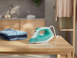 Electrolux E5SI2-2AM Dampstrygejern Rustfri strygesål 2200 W Turkisfarve, Hvid