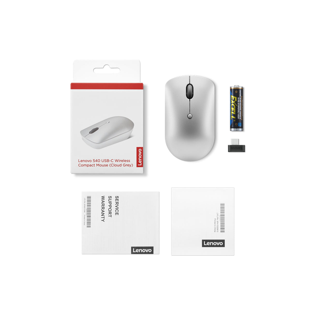 Lenovo 540 mus Universel Ambidextrous RF trådløst Optisk 2400 dpi