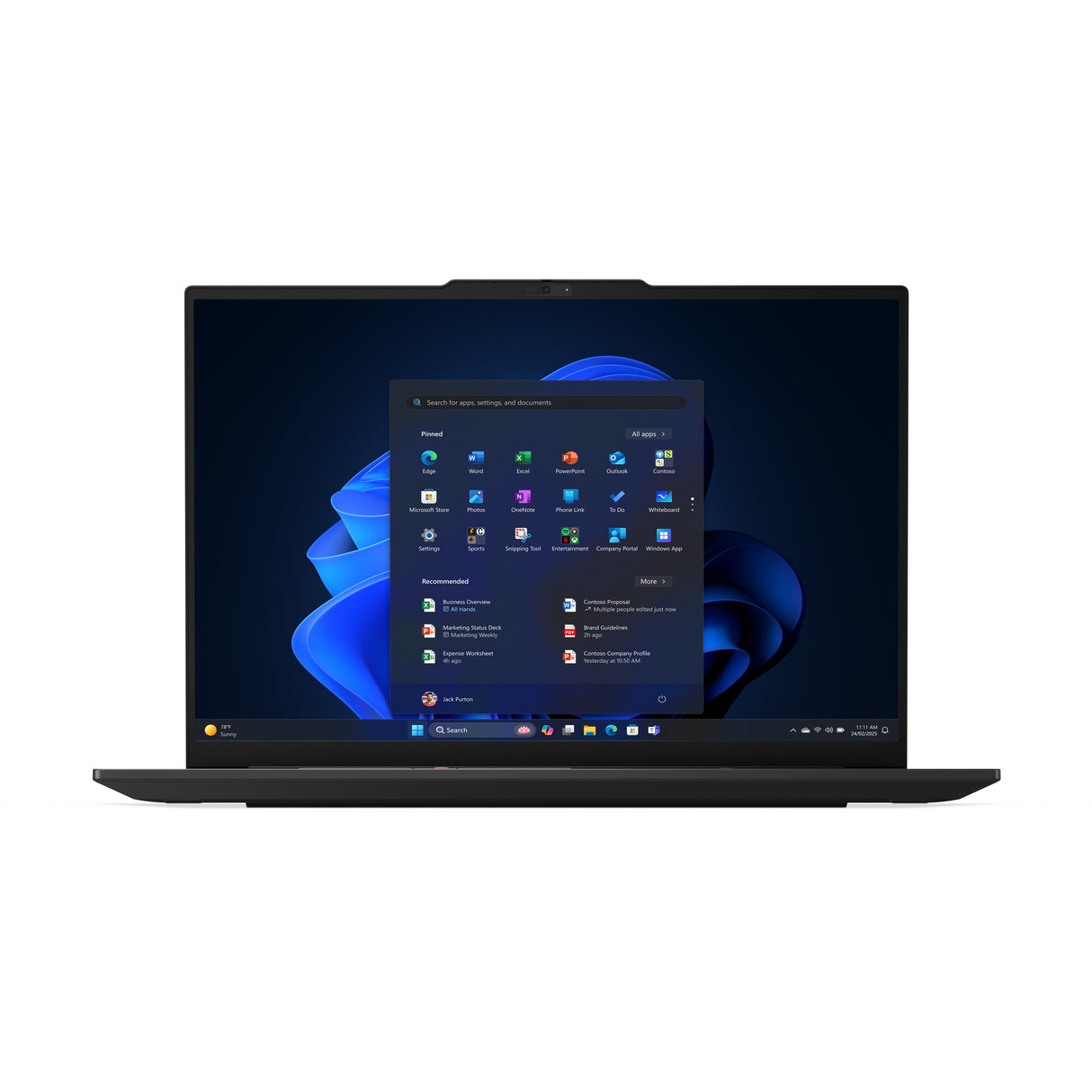 Lenovo ThinkPad E16 Gen 3 (Intel) Copilot+ PC Intel Core Ultra 5 226V Laptop 40,6 cm (16") WUXGA 16 GB LPDDR5x-SDRAM 512 GB SSD Wi-Fi 6E (802.11ax) Windows 11 Pro Engelsk Sort