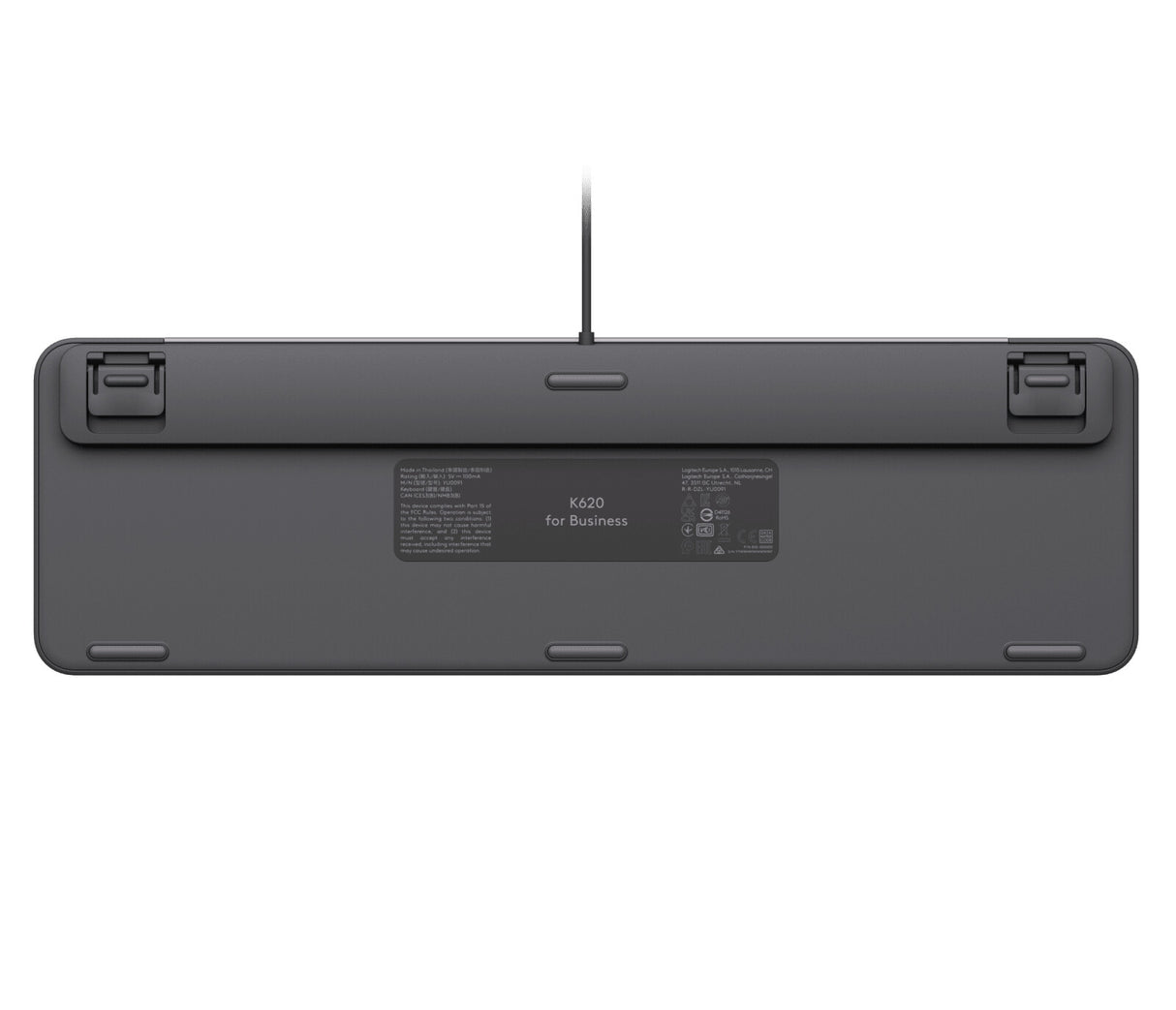 Logitech Signature Slim K620 For Business tastatur Universel USB QWERTY Nordisk Grafit