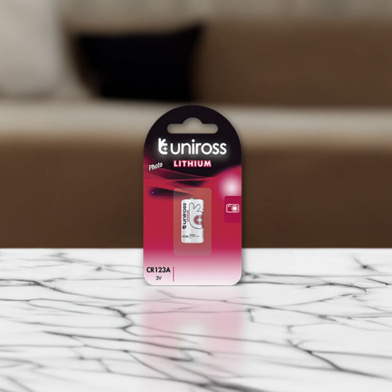 Uniross Lithium CR123A Lithiumbatteri 3V 1500mAh