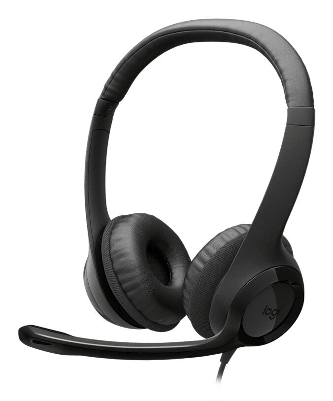 Logitech H390 Headset Ledningsført Opkald/musik USB Type-C Sort