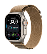 *Apple Watch Ultra 4 GPS + Cellular 49mm Natural Titanium Case with Desert Alpine Loop - M