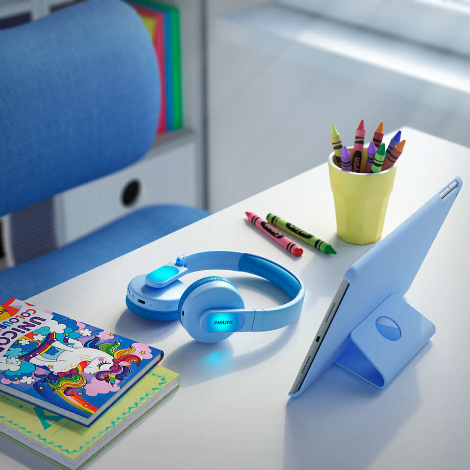 Philips TAK4206BL/00 hovedtelefoner/headset Kabel & trådløs Opkald/musik USB Type-C Bluetooth Blå