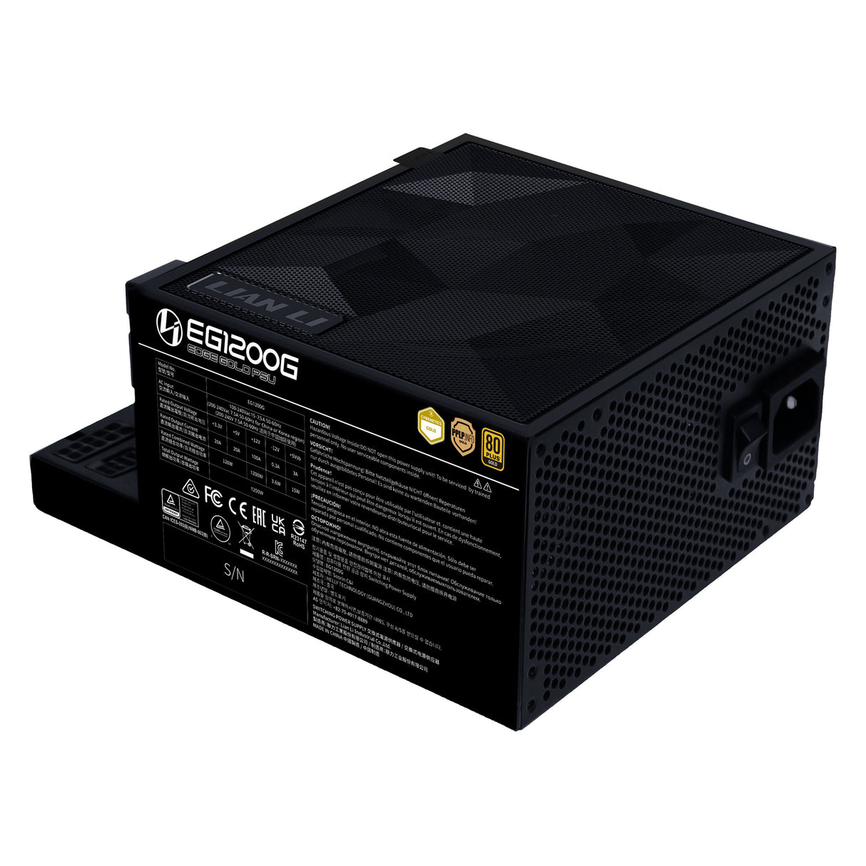 Lian Li EG1200G enhed til strømforsyning 1200 W 24-pin ATX SFX Sort