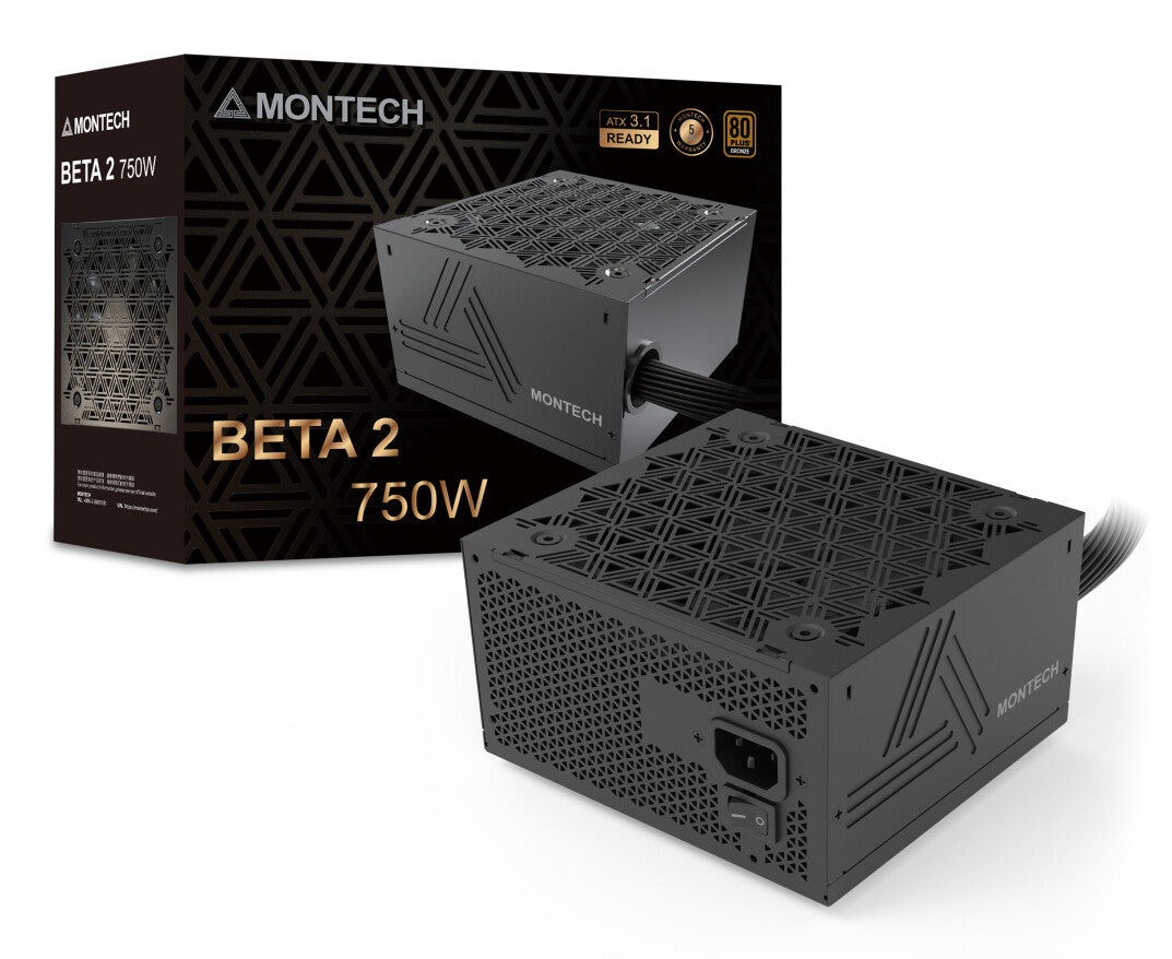 Montech BETA 2 power supply unit 750 W 20+4 pin ATX ATX Black