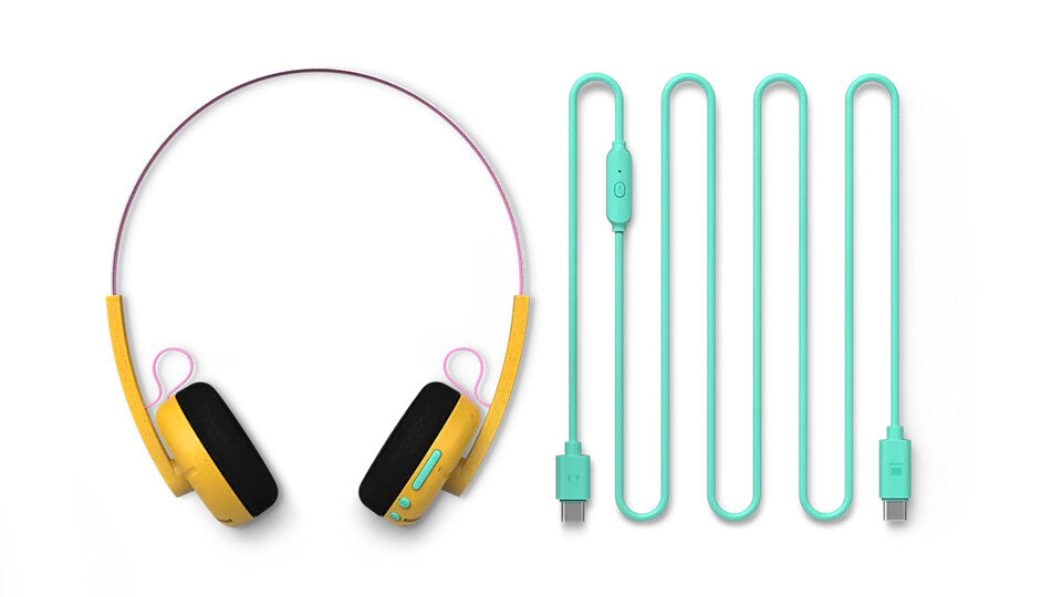Philips TAMS1YL/00 hovedtelefoner/headset Kabel & trådløs Opkald/musik USB Type-C Bluetooth Gul