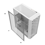 darkFlash DK351 WHITE computeretui Midi Tower Hvid
