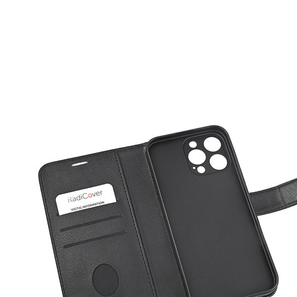 Radicover RAD302 mobiltelefon etui 17,5 cm (6.9") Tegnebogsetui Sort
